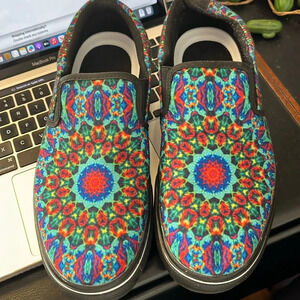 Yes We Vibe Slip on Kaleidoscope Blue Size Women's 9